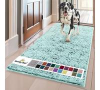 Muddy Mat® | Super Absorbent Door Mat Indoor, Microfiber Quick Dry Chenille Entryway Rug, Non-Slip Front Door Mat, Indoor Mats for Entryway, Machine Washable Pet Rug, Seafoam Green 24" x 120"