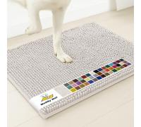 Muddy Mat® | Super Absorbent Door Mat Indoor, Microfiber Quick Dry Chenille Entryway Rug, Non-Slip Front Door Mat, Indoor Mats for Entryway, Machine Washable Pet Rug, White 28"x18"