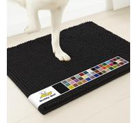 Muddy Mat® | Super Absorbent Door Mat Indoor, Microfiber Quick Dry Chenille Entryway Rug, Non-Slip Front Door Mat, Indoor Mats for Entryway, Machine Washable Pet Rug, Black 24"x36"