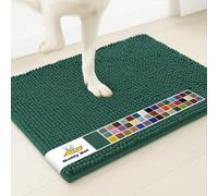 Muddy Mat® | Super Absorbent Door Mat Indoor, Microfiber Quick Dry Chenille Entryway Rug, Non-Slip Front Door Mat, Indoor Mats for Entryway, Machine Washable Pet Rug, Dark Green 30"x19"