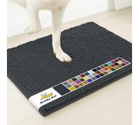 Muddy Mat® | Super Absorbent Door Mat Indoor, Microfiber Quick Dry Chenille Entryway Rug, Non-Slip Front Door Mat, Indoor Mats for Entryway, Machine Washable Pet Rug, Charcoal 24"x36"