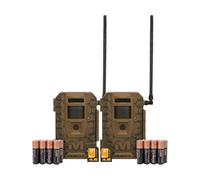 Muddy Outdoors Mitigator 3.0 Combo 2 Pack - Cellular Trail Camera with 28MP, 720p Video, Batteries & 16GB SD Card Included