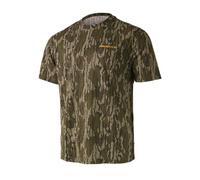 Muddy Outdoors MTX Cotton Short Sleeve Shirt, Mossy Oak Bottomland - X-Large