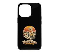 Muddy Paws Camping Mountain Campsite Trail Dog Lover Case for iPhone 13 Pro