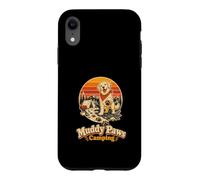 Muddy Paws Camping Mountain Campsite Trail Dog Lover Case for iPhone XR