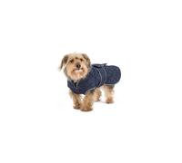Ancol Quilted Dog Coat Navy Blue Fleece Lined Water Resistant Jacket for Dogs - Extra Warmth Winter Apparel with Lead Slot and Treat Pocket - XXL 70cm