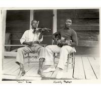 Muddy Waters and Son Sims Photograph 11 X 14 - Magnificent Early Portrait - Legendary American Blues - Stunning Music Memorabilia - Rare Photo - Poster Art Print