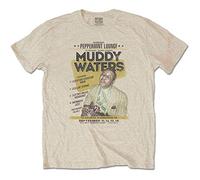 Muddy Waters Men's Peppermint Lounge Regular Fit Crew Neck Short Sleeve T - Shirt, Beige (Sand Sand), Large (Manufacturer Size:Large)