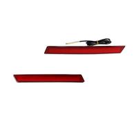 MUDESWA Tail Light Reflective Lens Compatible With Cadillac For XTS 2013 2014 2015 2016 2017 Rear Bumper Reflectors Lights Tail Brake Light Sequential Turn Signal Lamp(Red)