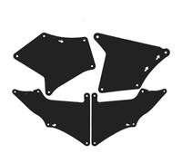Mudflaps Set Black Dirt Trap For Toyota Land Cruiser Prado J120 J150 2003-2021 Front Rear Fender Mud Flap Guard Cover Splash Flaps Car Mudguards Mudflaps(6PCS)