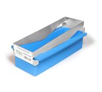 MUDFLEXTOOLS 10.5" Steel Mud Pan Frame - Flexible - Rust Proof - Lightweight -Metal Knife Cleaning Edges - Attaches to MUDFLEX Soft Ez Grip Silicone Drywall Mud Pan Sold Separately