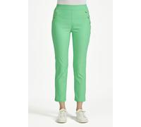 Mudflower Button Detailed Bengaline Stretch Trousers - Green - 10