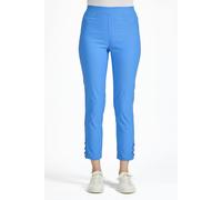 Mudflower Eyelet Detailed Bengaline Stretch Trousers - Blue - 14