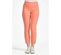 Mudflower Eyelet Detailed Bengaline Stretch Trousers - Coral - 10