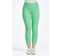 Mudflower Eyelet Detailed Bengaline Stretch Trousers - Green - 16