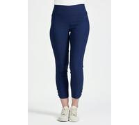 Mudflower Eyelet Detailed Bengaline Stretch Trousers - Navy - 12