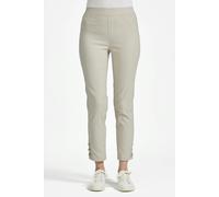 Mudflower Eyelet Detailed Bengaline Stretch Trousers - Stone - 10