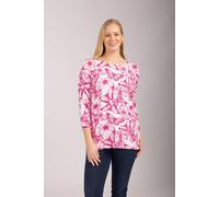 Mudflower Women's Butterfly Print Tunic Jumper in Pink | Size: 16 Mudflower Pink 16