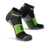 MudGear Trail Running Socks - 2 Pair Pack Medium Gray/Green