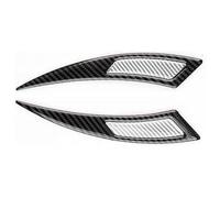 Mudguard 2Pcs Carbon Fiber Car Sticker Auto Wheel Eyebrow Strips Anti-Scratch Trim Bar Fender(White)