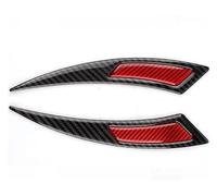 Mudguard Carbon Fiber Car Sticker Auto Wheel Eyebrow Strips Anti-Scratch Trim Bar Car Wheel Fender(Red)