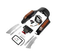 Mudguard Extender Motorcycle LED Light Rear Mudguard Extension Fascia Set For Touring For Electra For Street Glide For Road King FLHR FLTRX 2014-2022