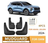 Mudguard For Haval Jolion 2024 Car Tire For Fender Skin Black Pp Plastic Splash Guards Front and Rear Wheel Protection Set Of 4 with Installation Accessories