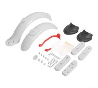 Mudguard Kit forXiaomi for M365 Scooter Pro, Front Rear for FENDER Tail Light Bracket Side Cover Electric Scooter Accessory(Set White - No)