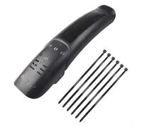 Mudguard Plus X Texture Front Set for Road Carbon Fiber Wind-reducing 365mm Splash Protection 1-Pack Bikes - Style Rear 80mm Plastic Having