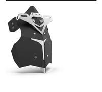 Mudguard Protector Motorcycle CNC Aluminum Alloy Rear Mudguard Wheel Fender Splash Mud Dust Guard 1pc Mud Guard(Silver)