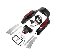 Mudguard Rear Extender Motorcycle LED Light Rear Mudguard Extension Fascia Set For Touring For Electra For Street Glide For Road King FLHR FLTRX 2014-2022