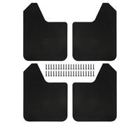 Mudguards 4Pieces Mudflaps Flaps Universal Exterior Parts Black Front And Rear Mudguard Mudflaps For Pickup SUV Car Truck Car Splash Guards Flap
