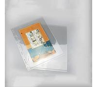 MUDOR Clear Stamp Pages for Stamp Album Binder, 1 Pocket Page for Stamp Collectors, 10 Sheets with Single Side,Professional Pack (1 pocket)