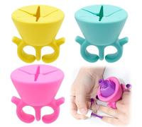 Mudoulu Vinyl Weeding Scrap Set, 3Pcs Silicone Roll Collector and Nail Polish Holder, Weeding Tools for Vinyl Lettering Cameo Silhouette DIY Crafts