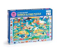 Mudpuppy At The Seaside - 64 Piece Search & Find Puzzle Featuring Adorable Seaside Scene and Over 40 Hidden Images to Find for Ages 4+