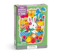 Mudpuppy Bunny Basket - 48 Piece Mini Puzzle with Colorful and Fun Illustrations of A Cute Bunny In A Basket