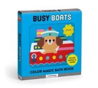 Mudpuppy Busy Boats Color Magic Bath Book Paperback Mudpuppy Multicolor