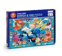Mudpuppy Coral Reef - 64 Piece Search & Find Puzzle Featuring Diverse Marine Animals and Over 40 Hidden Images to Find for Ages 4+