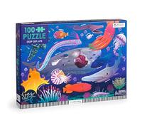 Mudpuppy Deep Sea - 100 Piece Jigsaw Puzzle With Colorful And Fun Illustrations of Ocean Creatures For Children Ages 5 And Up