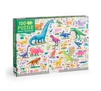 Mudpuppy Dinosaurs - 100 Piece Jigsaw Puzzle With Colorful And Fun Illustrations of Jurassic Creatures For Children Ages 5 And Up
