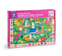 Mudpuppy Easter Egg Hunt - 64 Piece Search & Find Puzzle Featuring Adorable Spring Easter Scene and Over 40 Hidden Images to Find for Ages 4+