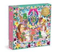 Mudpuppy Egg-Cellent Day - 500 Piece Family Foil Jigsaw Puzzle With Colorful And Fun Illustrations of Adorable Animals During Easter For Children Ages 8 And Up