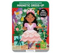 Mudpuppy Enchanted Nutcracker - Magnetic Dress Up Game with Illustrated Christmas Scenes Including 2 Ballerina Characters and Over 40 Mix and Match Magnets Perfect for Holiday Travel