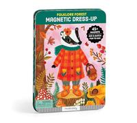 Mudpuppy Folklore Forest - Magnetic Dress Up Game with Illustrated Forest Scenes Including 2 Forest Characters and Over 40 Mix and Match Magnets Perfect For Travel