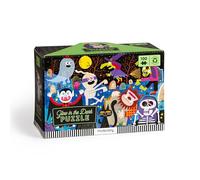 Mudpuppy Haunted Graveyard - 100 Piece Glow in The Dark Jigsaw Puzzle with A Scary Scene of Monsters and Creatures and Hidden Spooky Details in The Dark