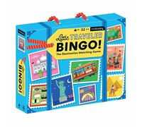 Mudpuppy Little Traveler Bingo Game: Match Landmarks, Food, Vehicles & Animals - Ages 3+