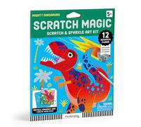 Mudpuppy Mighty Dinosaurs - Scratch & Sparkle Art Activity Kit Featuring Fun Illustrations of Dinosaurs for Children Ages 5 and Up