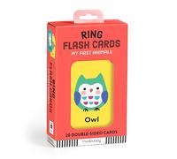 Mudpuppy My First Animals Ring Flash Cards - Flash Card Set Featuring Adorable Animal Illustrations For Children