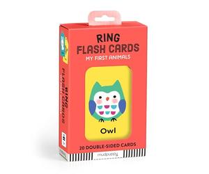Mudpuppy My First Animals Ring Flash Cards - Flash Card Set Featuring Adorable Animal Illustrations For Children