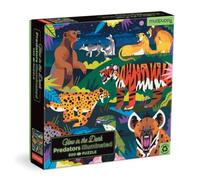 Mudpuppy Predators Illuminated 500 Piece Glow in the Dark Puzzle Jigsaw Book Mudpuppy Multicolor